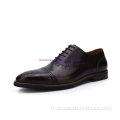 Chaussures en cuir de vachette de style nouveau Chaussures pour hommes d&#39;affaires